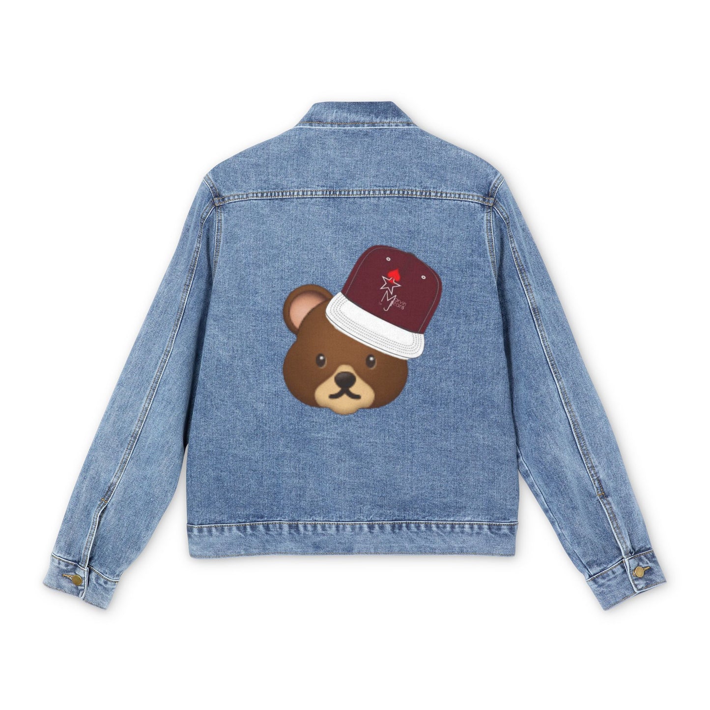 Bear cap Men's Denim Jacket