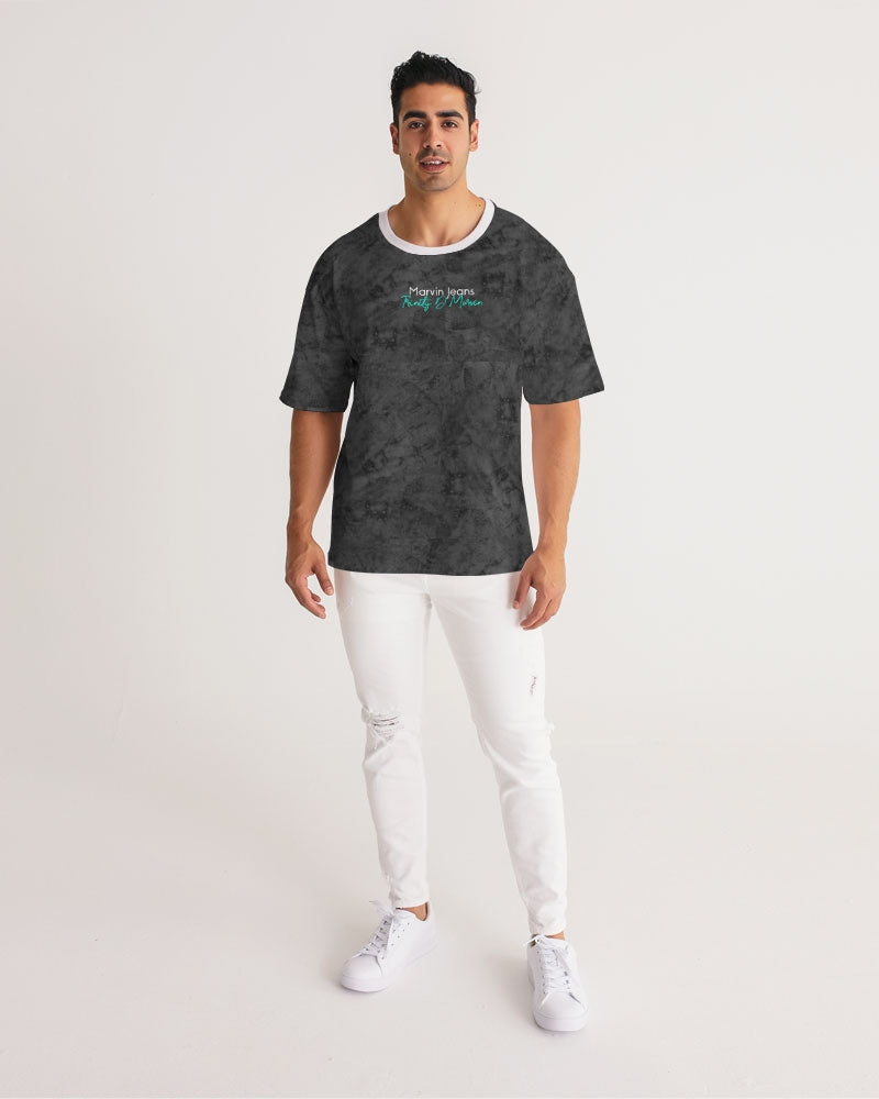 Holy Black Men's All-Over Print Premium Heavyweight Tee