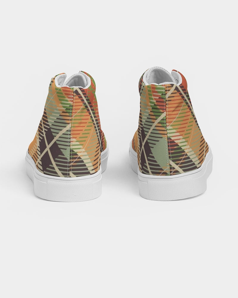 "No logo's" Men's Hightop Canvas Shoe