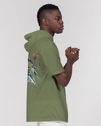 It's the BRAND for me Men's All-Over Print Premium Heavyweight Short Sleeve Hoodie