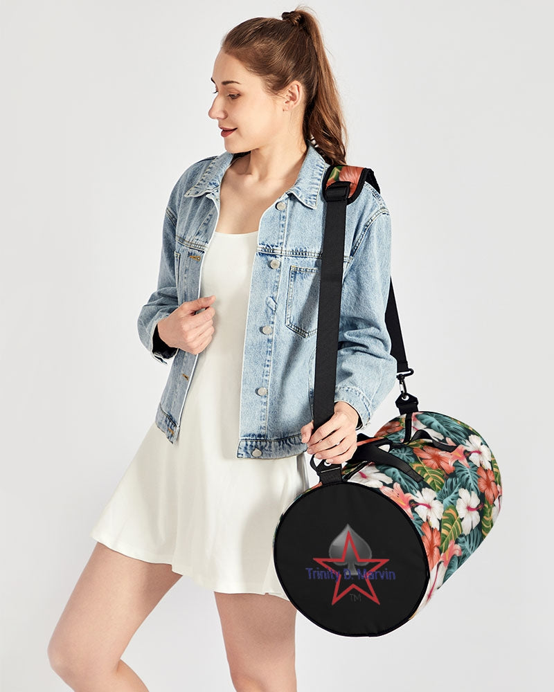 Garden splash by Trinity D. Marvin and Marvin Jeans  Sports Duffle Bag