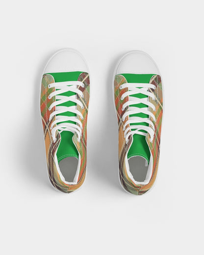 "No logo's" Men's Hightop Canvas Shoe