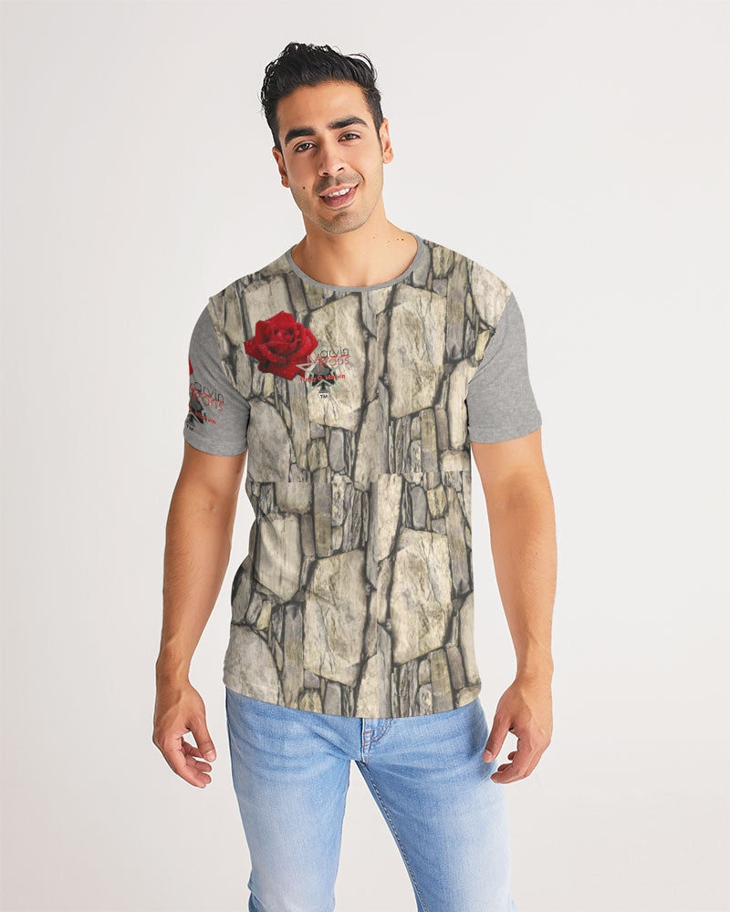 Stone red rose Men's All-Over Print Tee