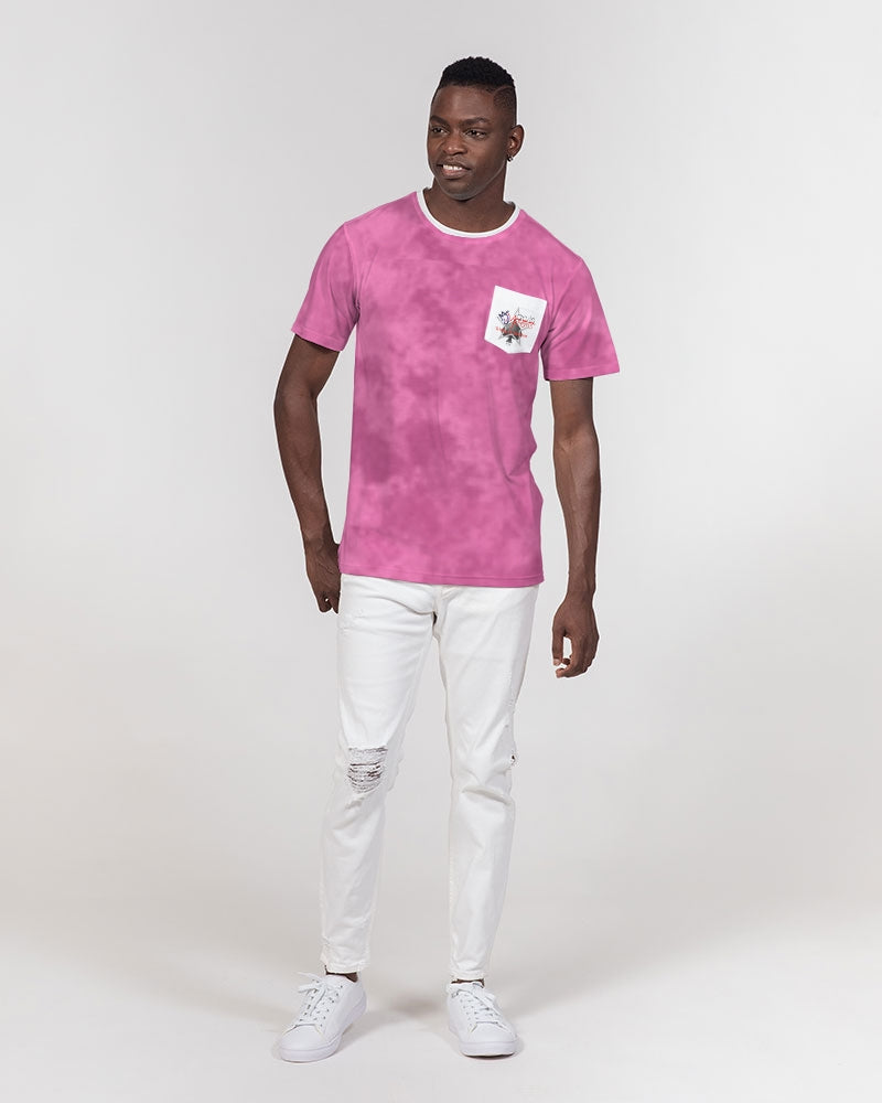 What the pink  Men's All-Over Print Pocket Tee