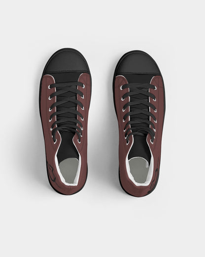 "Blackwood" Men's Hightop Canvas Shoe - Black