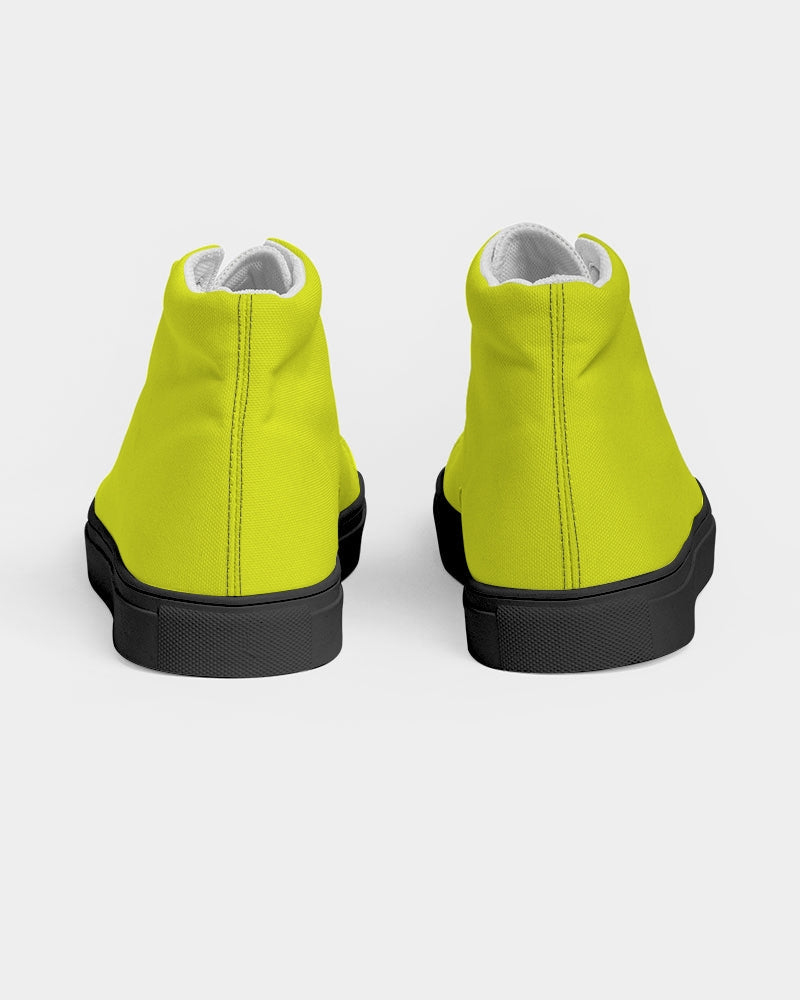 Light yellow by Marvin Jeans and Trinity D Marvin Men's High top Canvas Shoe - Black