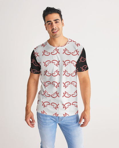 MJ Red & White Men's All-Over Print Tee