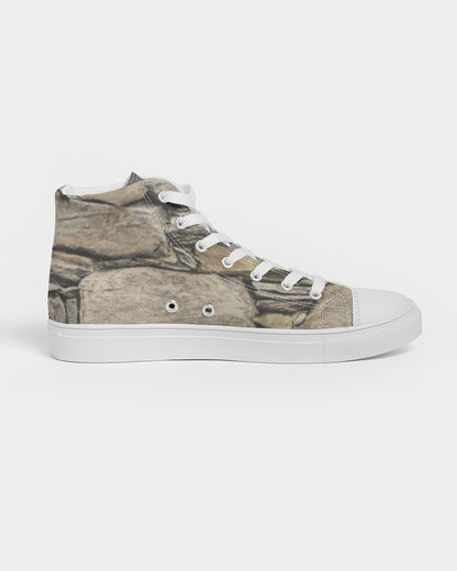 Stone grey Men's Hightop Canvas Shoe