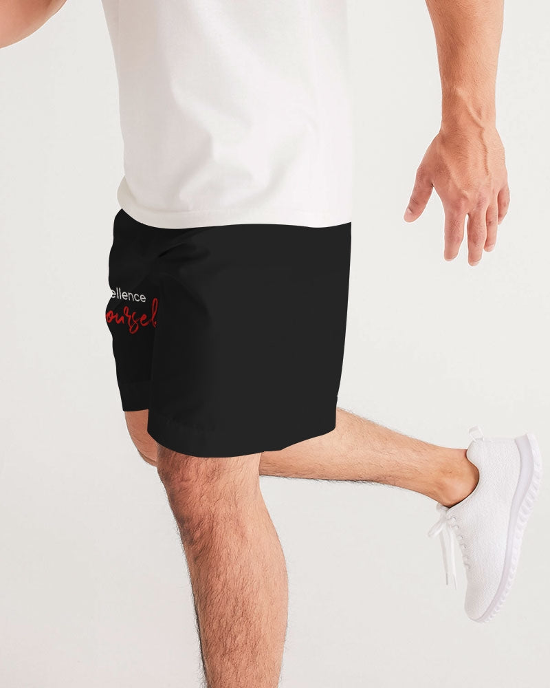 Black Excellence Men's All-Over Print Jogger Shorts