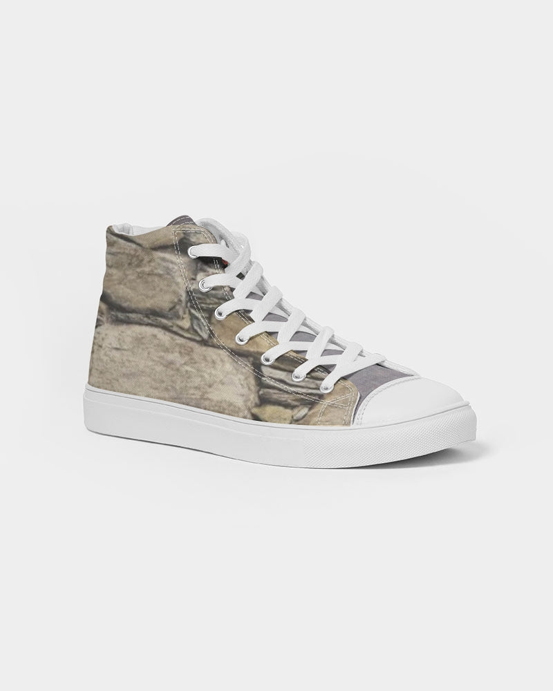 Stone grey Men's Hightop Canvas Shoe