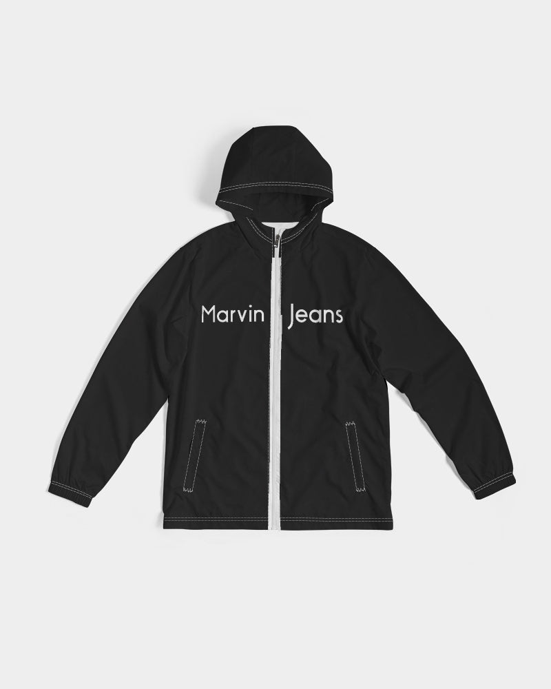 All black Men's All-Over Print Windbreaker