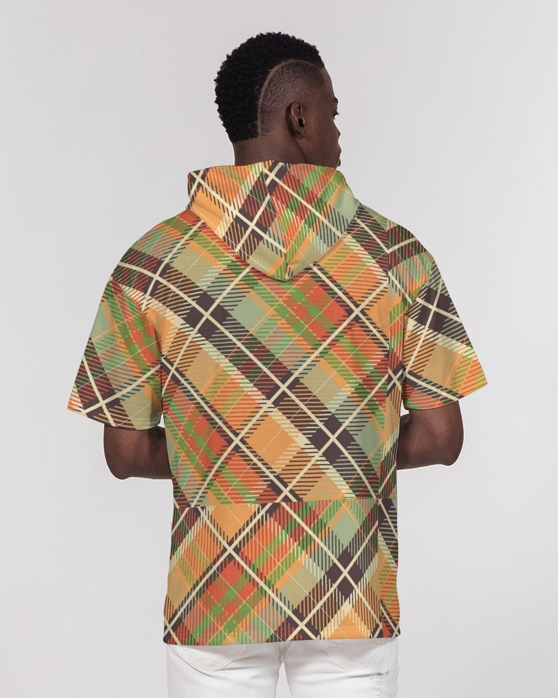 "No logo's" Men's All-Over Print Premium Heavyweight Short Sleeve Hoodie