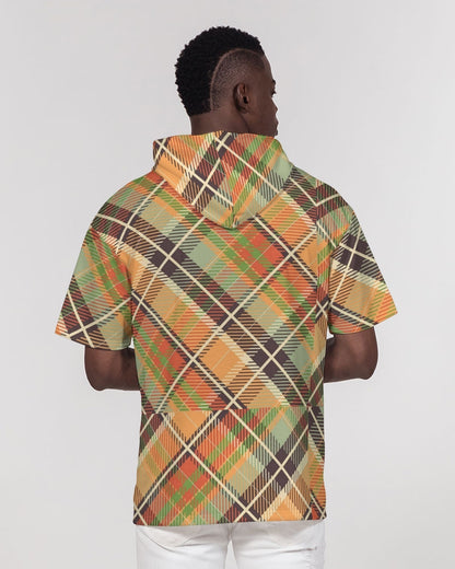 "No logo's" Men's All-Over Print Premium Heavyweight Short Sleeve Hoodie
