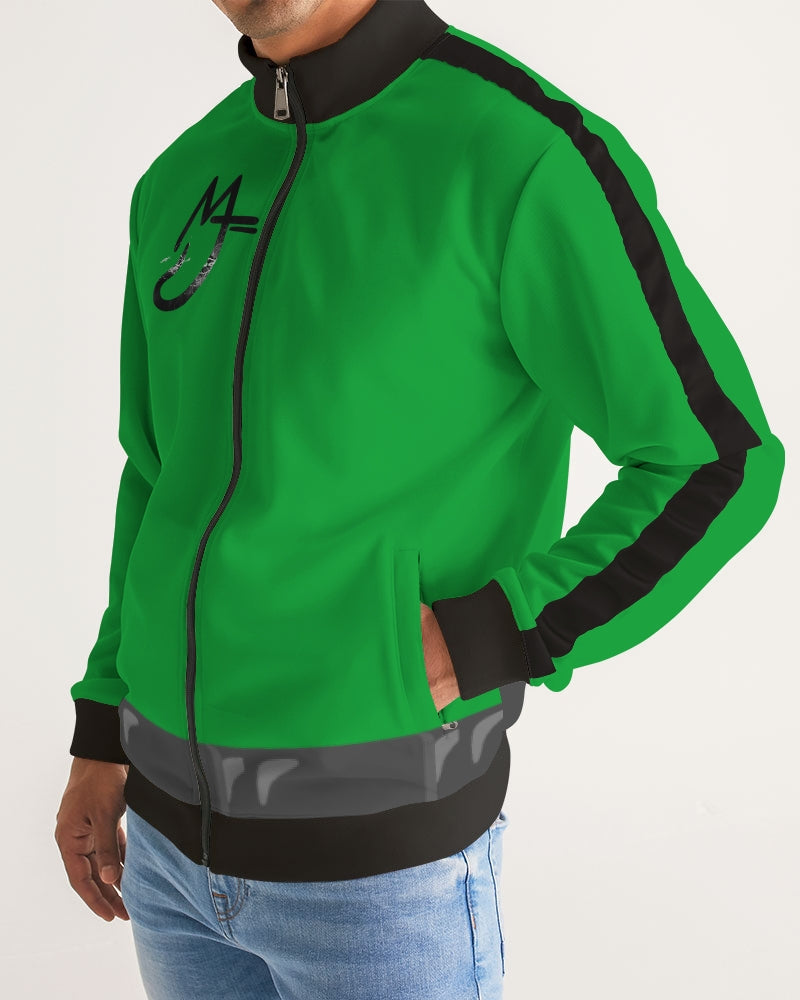 Freeport Men's All-Over Print Stripe Sleeve Track Jacket