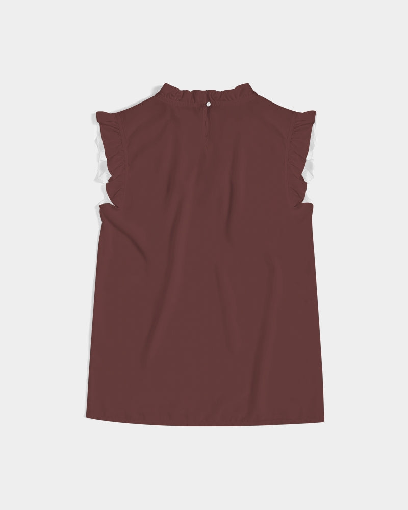 "Blackwood" Women's All-Over Print Ruffle Sleeve Top
