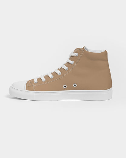 Bear cap white tip Men's Hightop Canvas Shoe