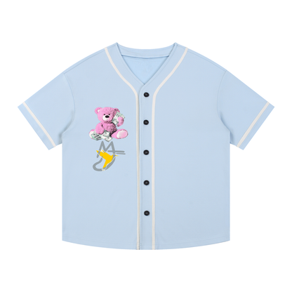 Contrast Piped Button-Up Jersey