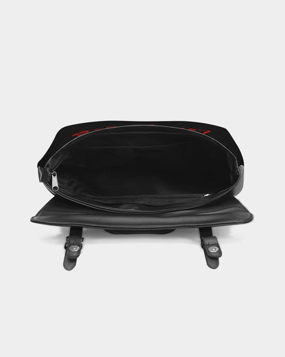 Black Excellence Casual Flap Backpack