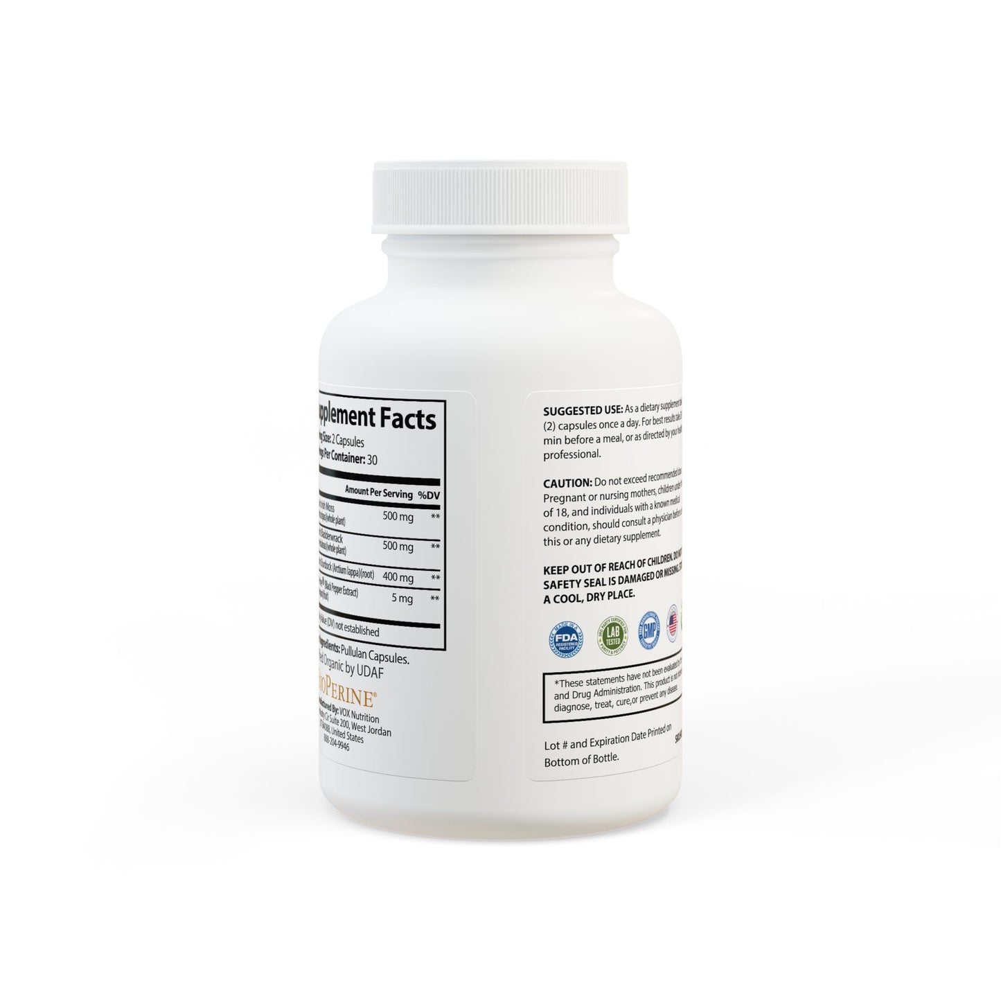 Trinity D. Sea Moss Supplement (60 Capsules)