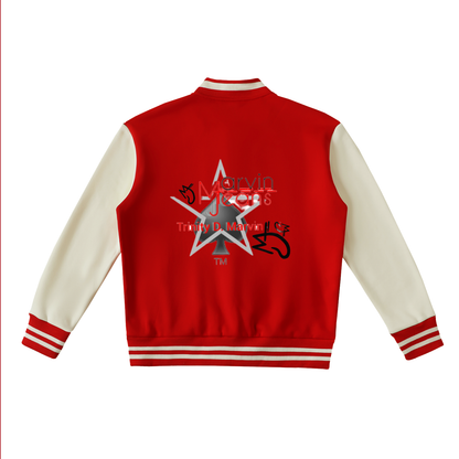 Two-Tone Fleeced Varsity Jacket