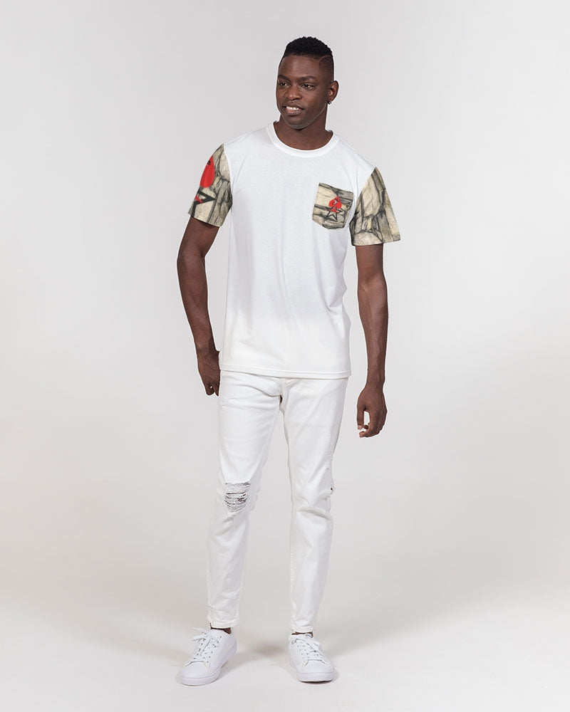 Stone Men's All-Over Print Pocket Tee