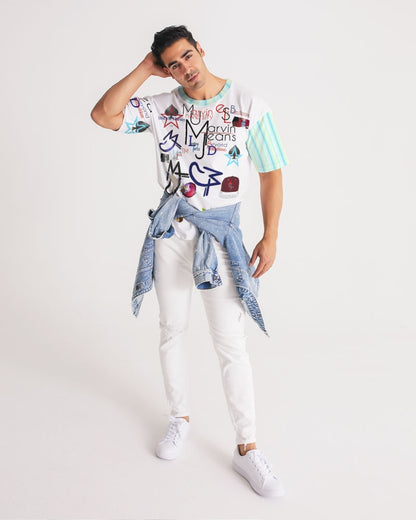 Logo's  Men's All-Over Print Premium Heavyweight Tee