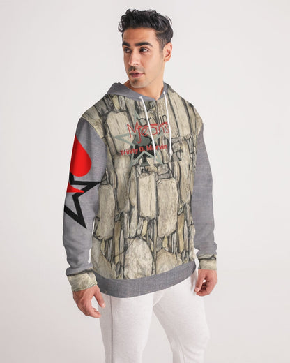 Stone grey  Men's All-Over Print Hoodie