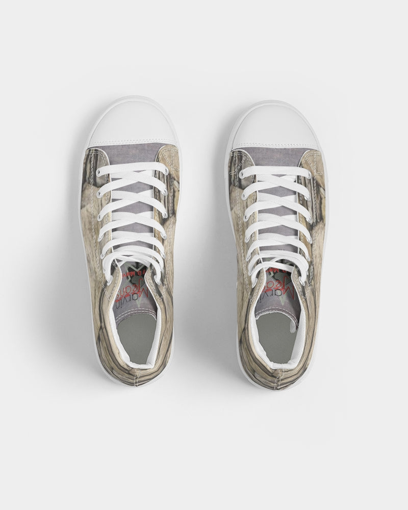 Stone grey Men's Hightop Canvas Shoe
