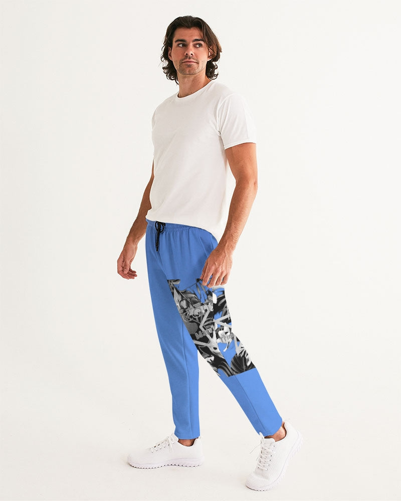 Kingly Blue  Men's All-Over Print Joggers