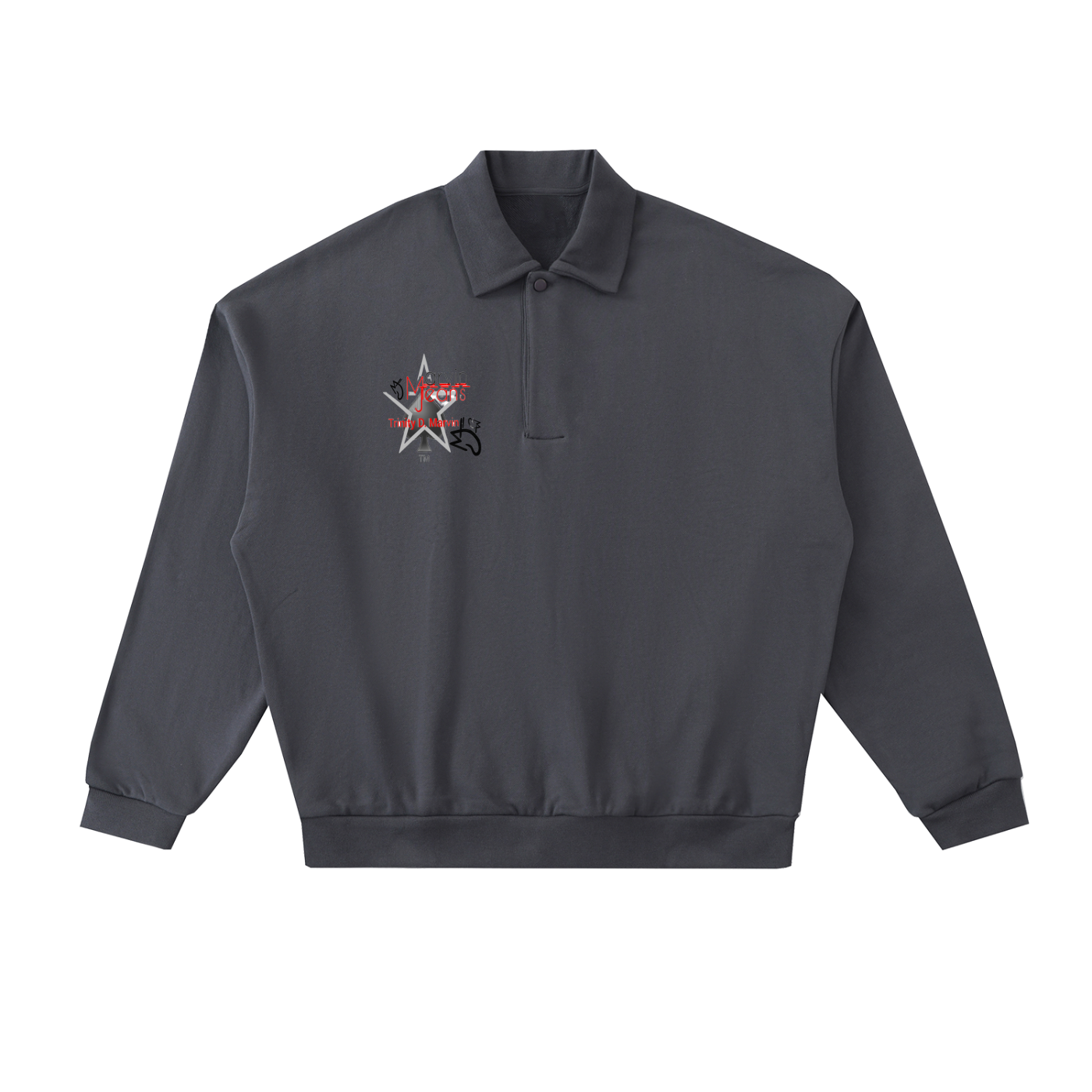 Heavyweight Fleece Polo Sweatshirt