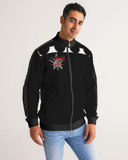 Marvin Jeans be the BRAND wear the BRAND  Men's All-Over Print Stripe Sleeve Track Jacket
