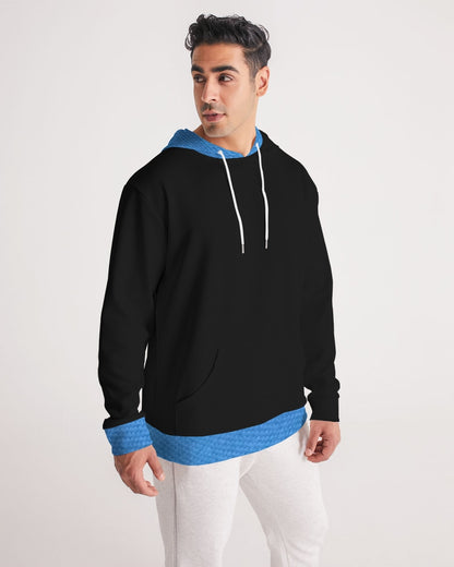 Black Deluxe texture Men's All-Over Print Hoodie