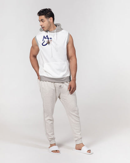 Light grey  Men's All-Over Print Heavyweight Sleeveless Hoodie
