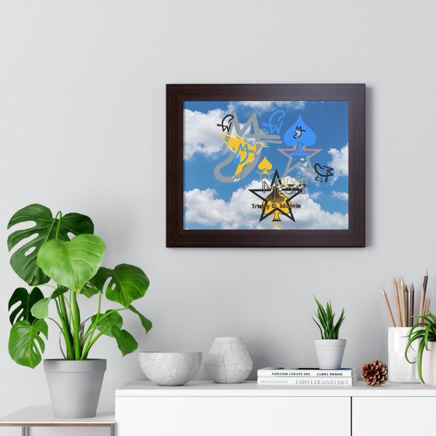 Skydive Framed Horizontal Poster