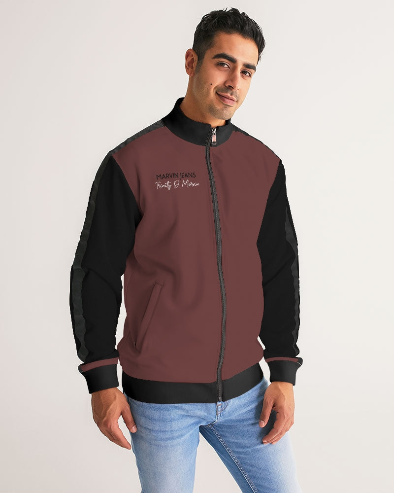 "Blackwood" Men's All-Over Print Stripe Sleeve Track Jacket