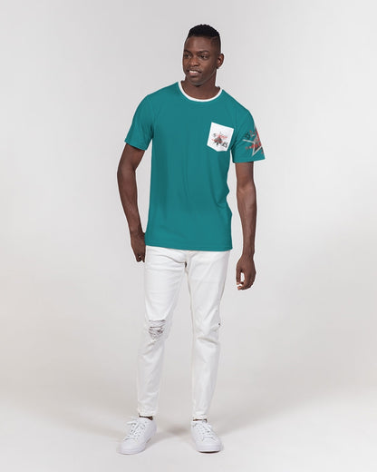 123 Men's All-Over Print Pocket Tee