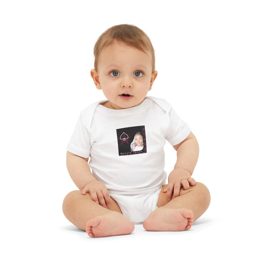 Trinity Cute Infant Jersey One Piece with Personalized Design, Baby Bodysuit, Newborn Gift, Baby Shower Present, Playtime Outfit