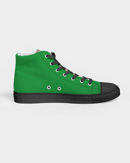 Freeport ,Woodgrain  Men's Hightop Canvas Shoe - Black