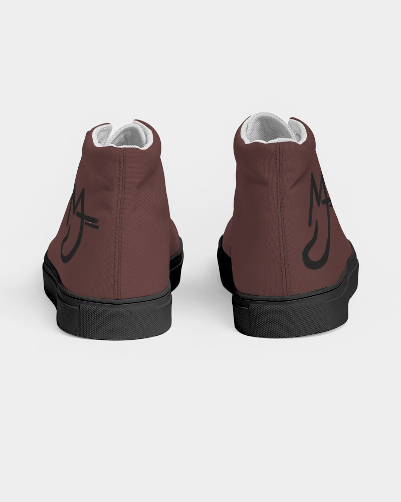 "Blackwood" Men's Hightop Canvas Shoe - Black