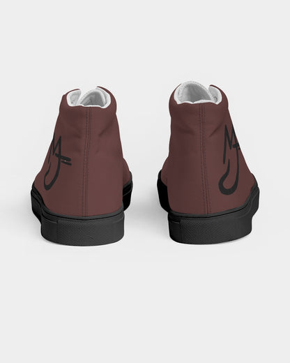 "Blackwood" Men's Hightop Canvas Shoe - Black