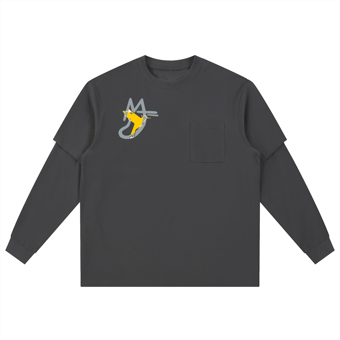 Layered Long Sleeve Oversized Tee