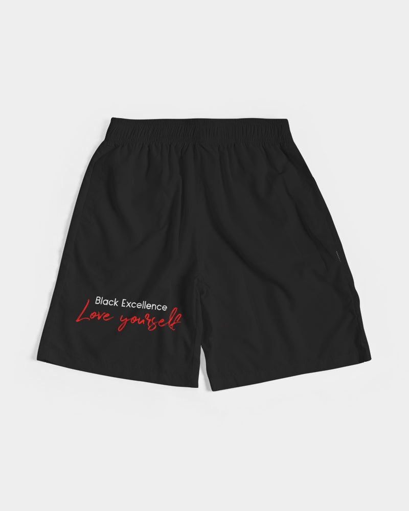 Black Excellence Men's All-Over Print Jogger Shorts
