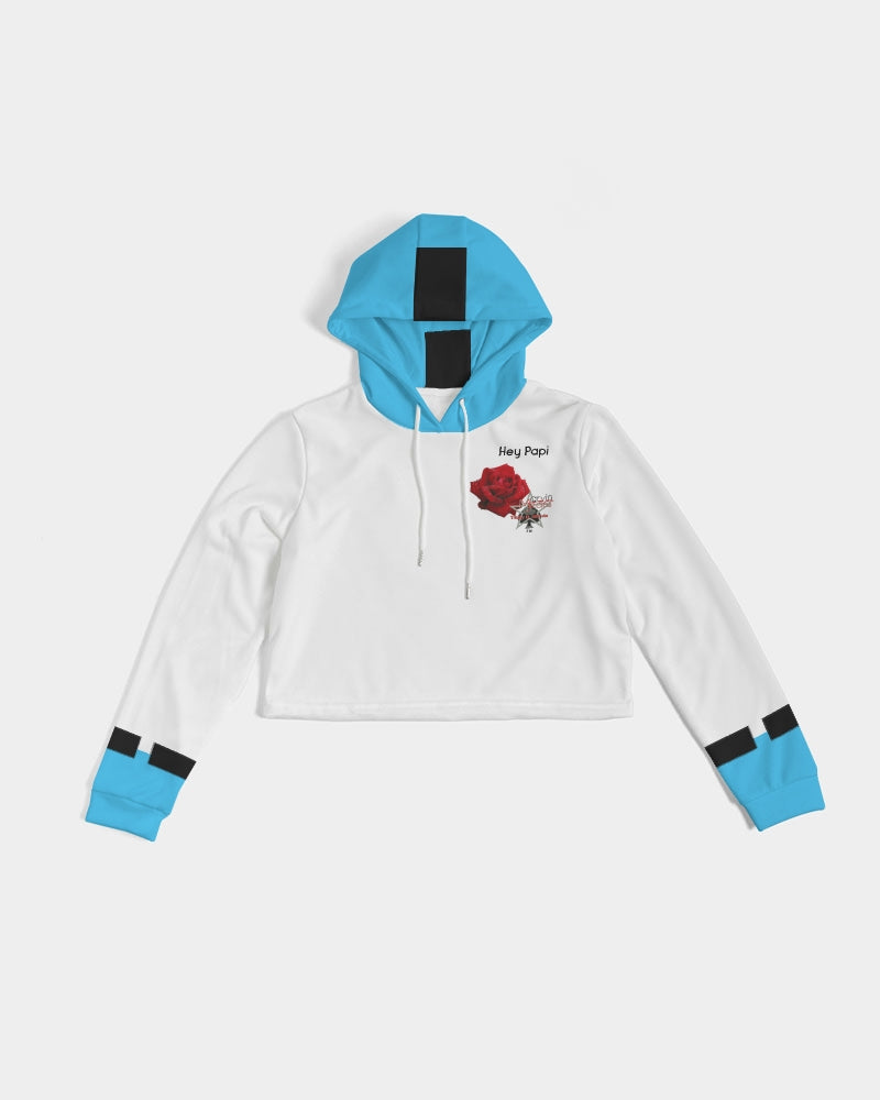 Hey Papi  Women's All-Over Print Cropped Hoodie