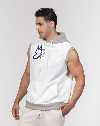 Light grey  Men's All-Over Print Heavyweight Sleeveless Hoodie