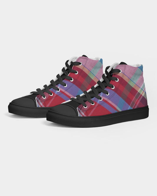 Plaids by Marvin Jeans and Trinity D Marvin Men's High top Canvas Shoe - Black