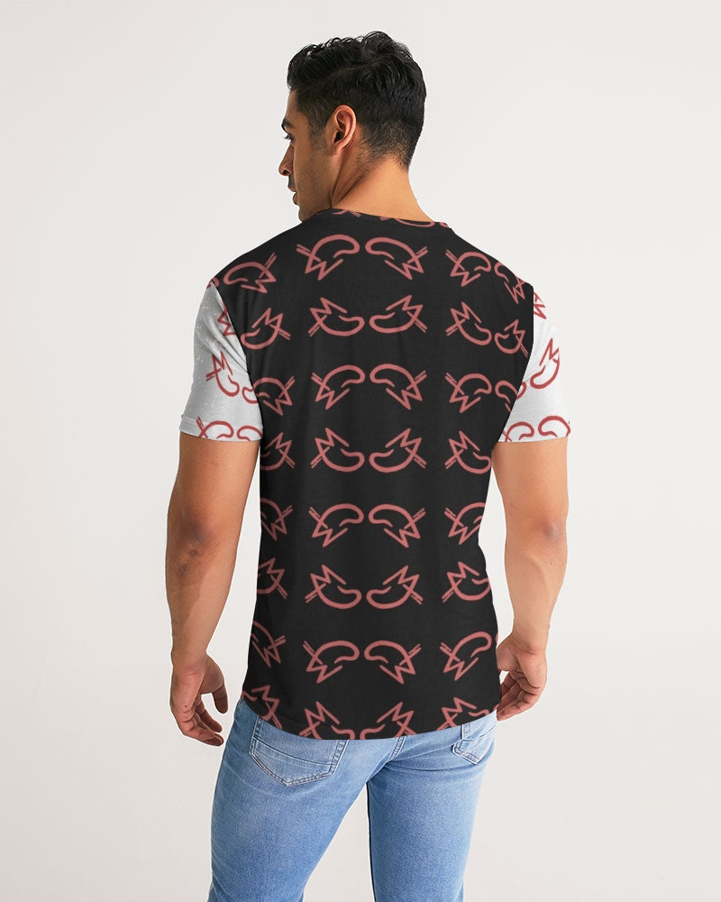 MJ Red & Black Men's All-Over Print Tee