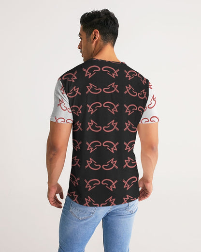 MJ Red & Black Men's All-Over Print Tee