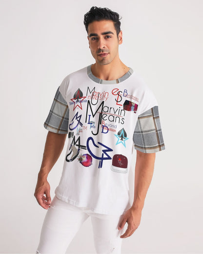 Logo's Basic plaids  Men's All-Over Print Premium Heavyweight Tee