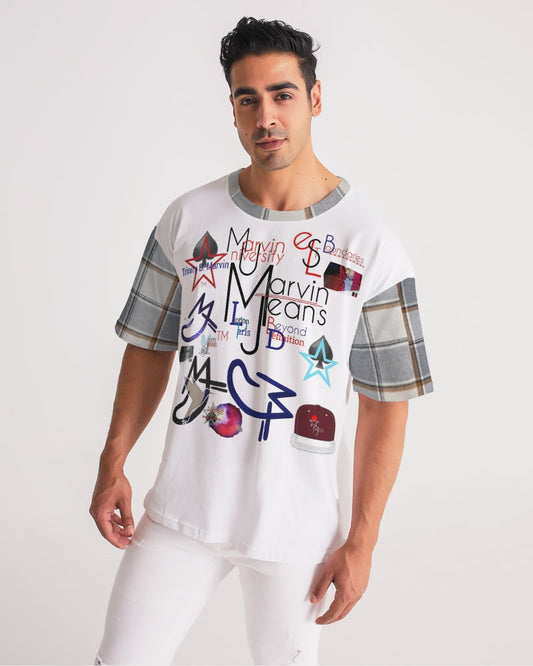 Logo's Basic plaids  Men's All-Over Print Premium Heavyweight Tee