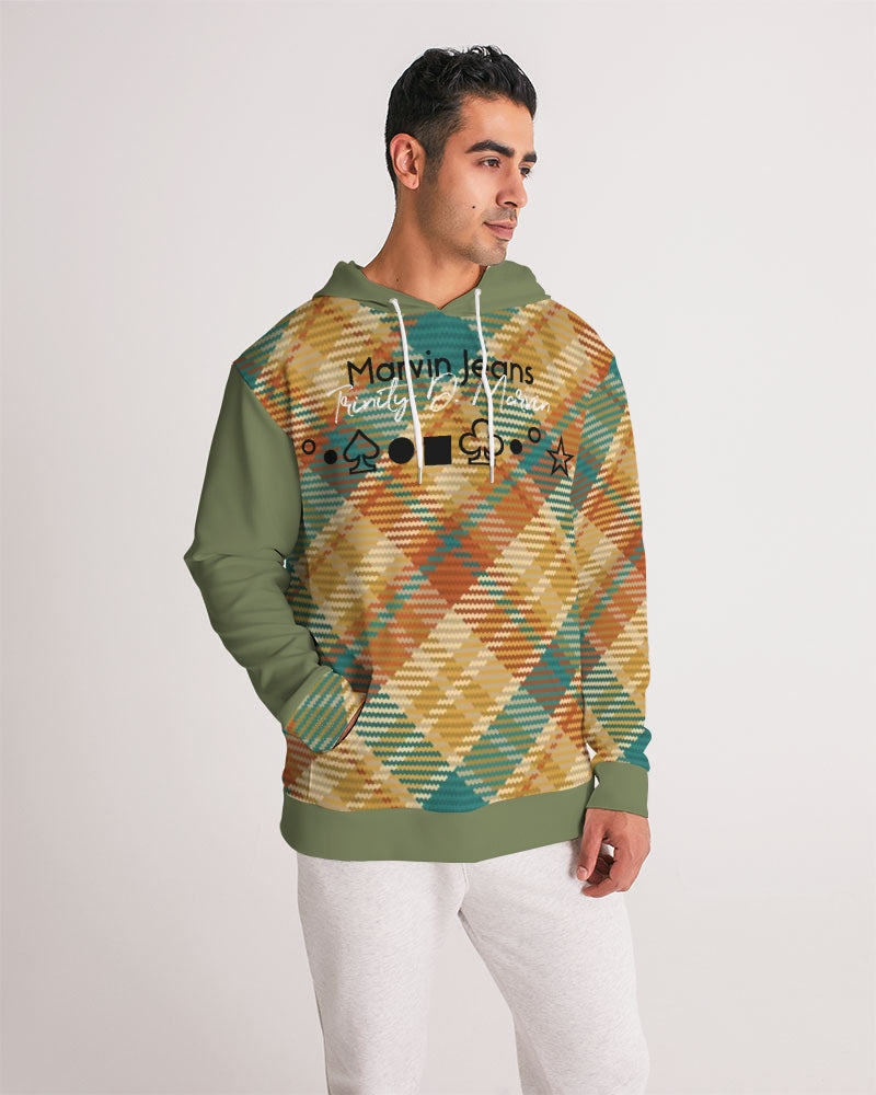 "Soft grid" Men's All-Over Print Hoodie